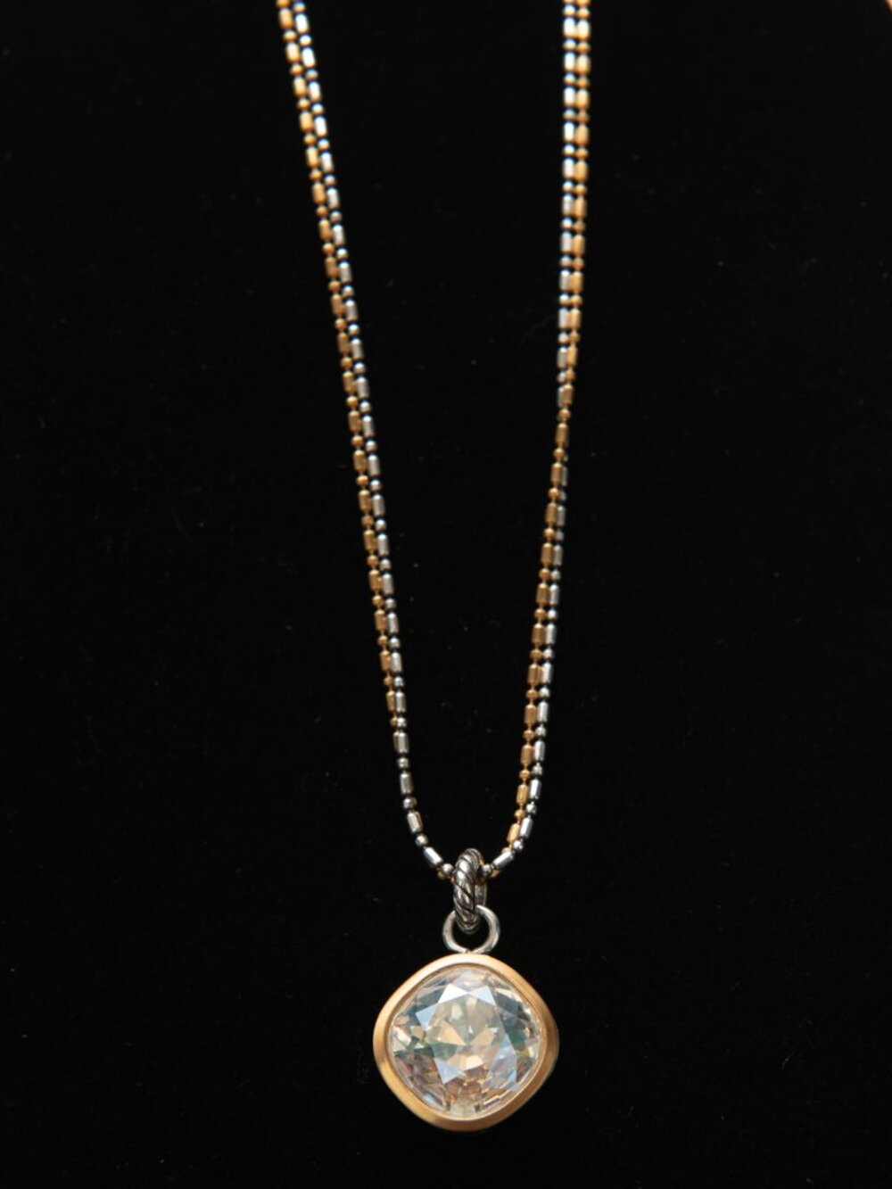 Brighton Venusian Necklace Clear Swarovski Crystal Double Strand Gold Silver - Picture 4 of 8